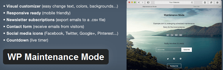 WP Maintenance Mode