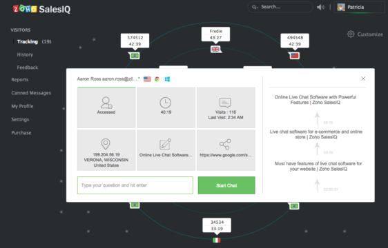 setup zoho sales iq with wordpress