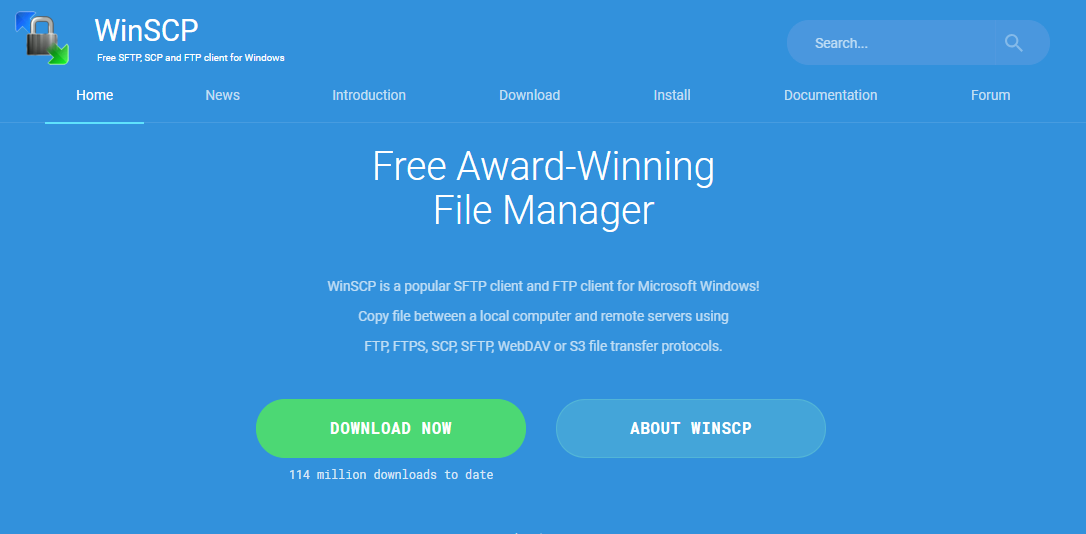 WinSCP - Best FTP software