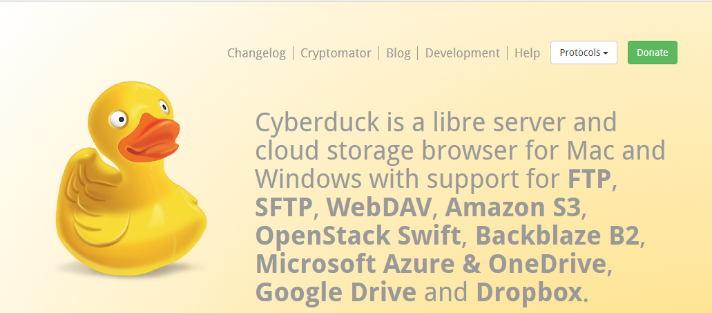 cyberduck- ftp softwares