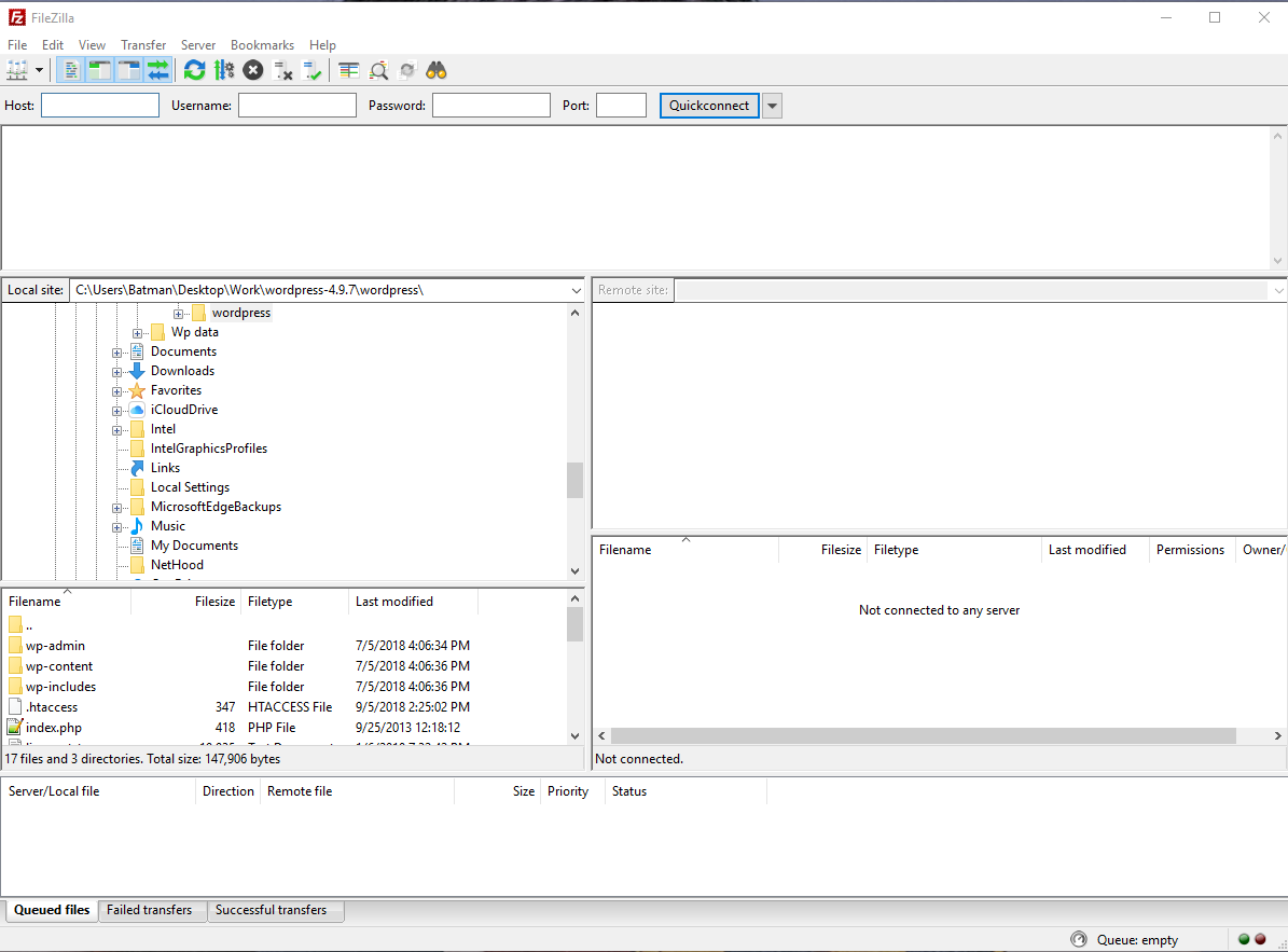 FileZilla - FTP client software