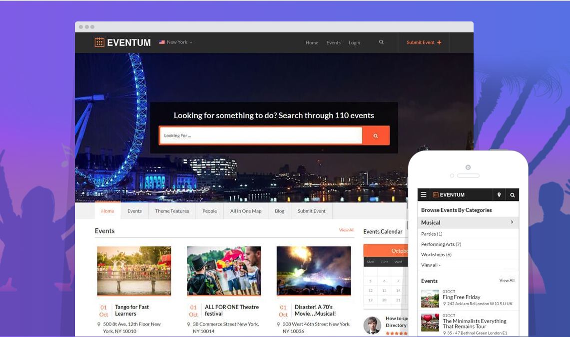 Event Directory theme WordPress