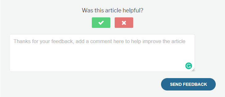 article feedback wordpress