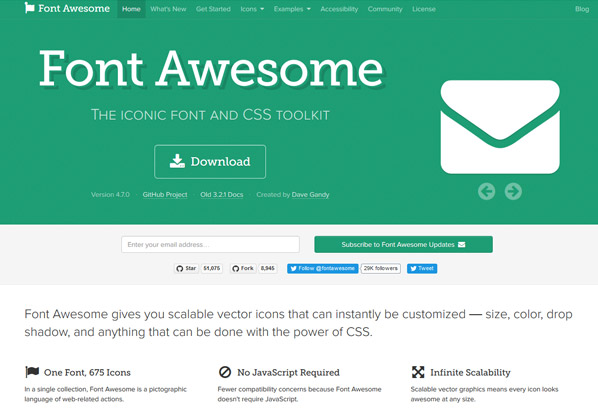 font awesome