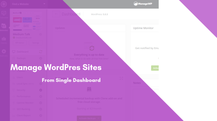 Manage Wordpress Sites