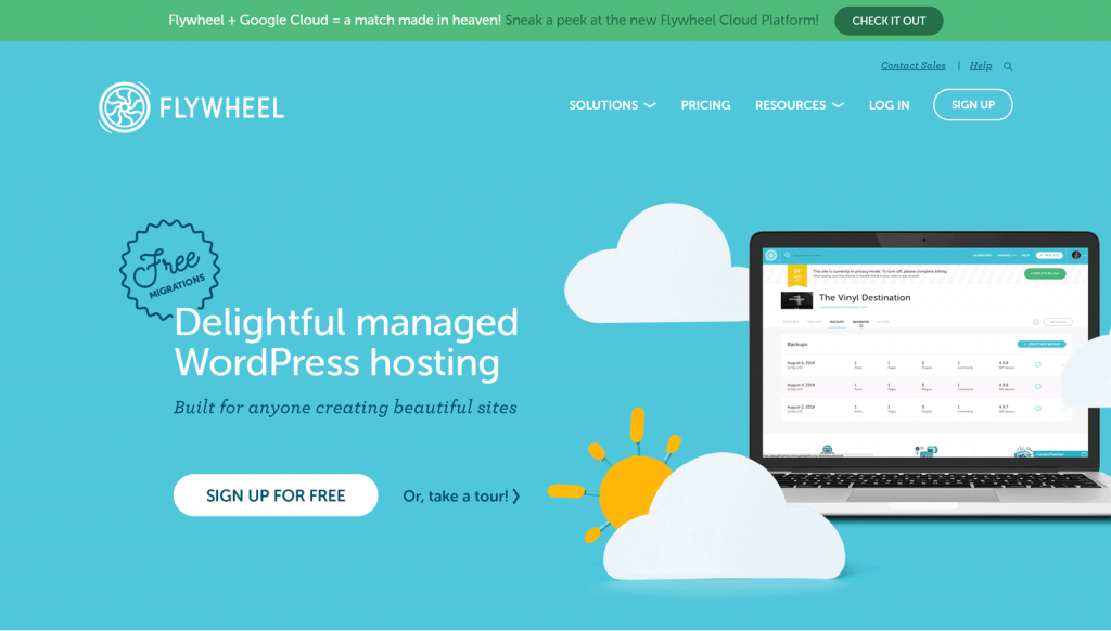 Flywheel - wordpress hostings