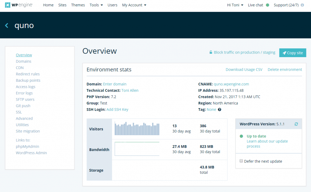 wp engine overview