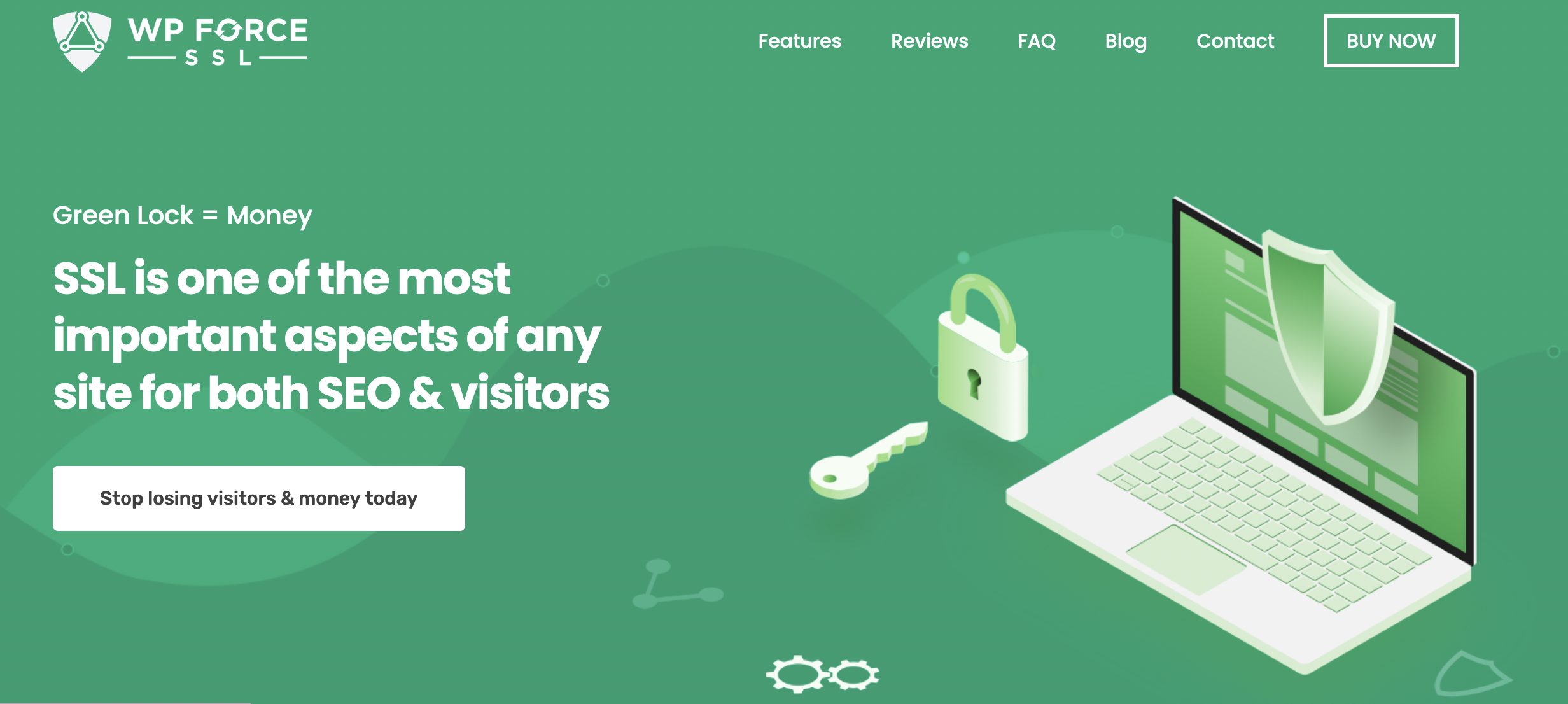 WP Force SSL landing page