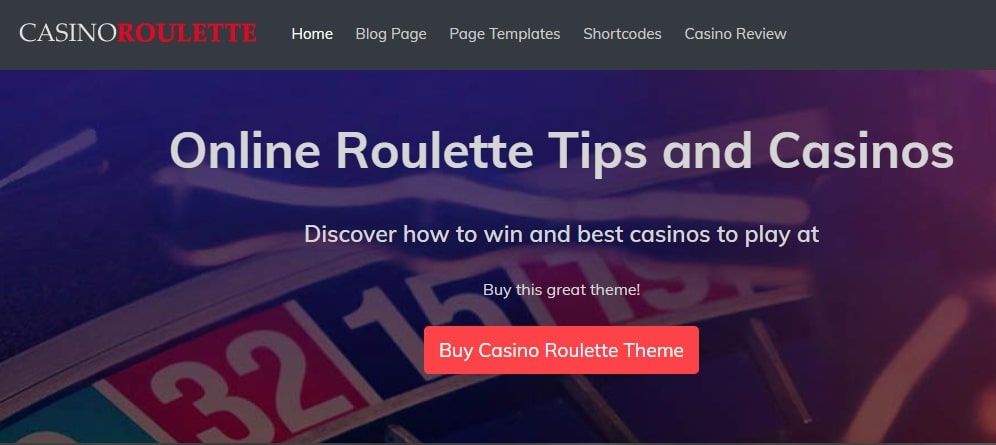 Casino Roulette - casino affiliate themes