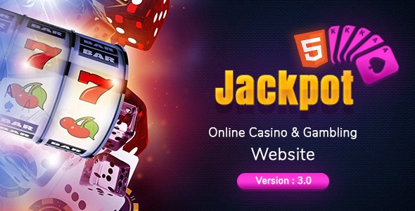 Jackpot online casino WordPress theme