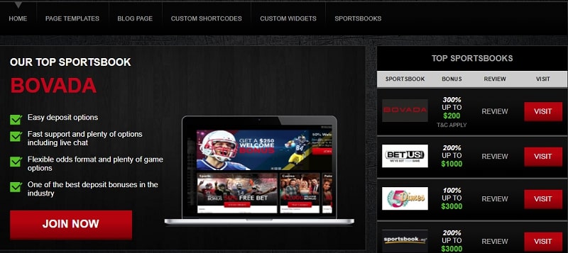 Sports betting theme