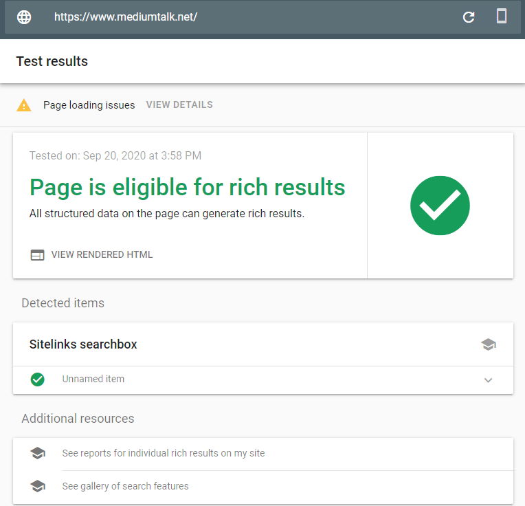 Rich Results Test seo tool