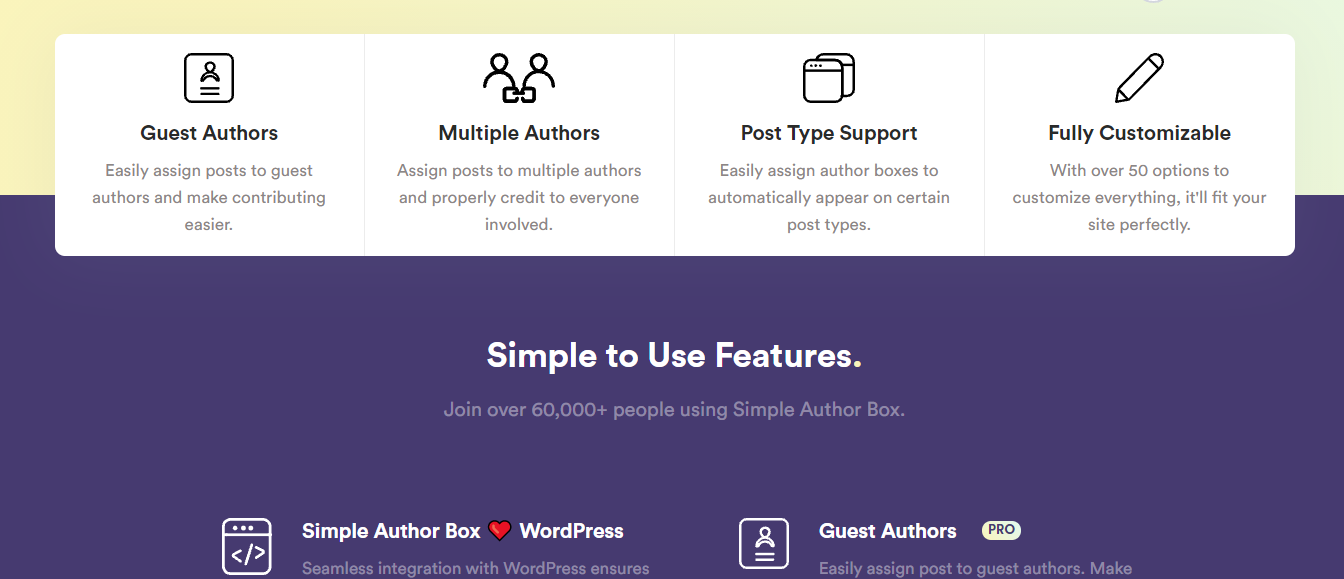 Simple Author Box features