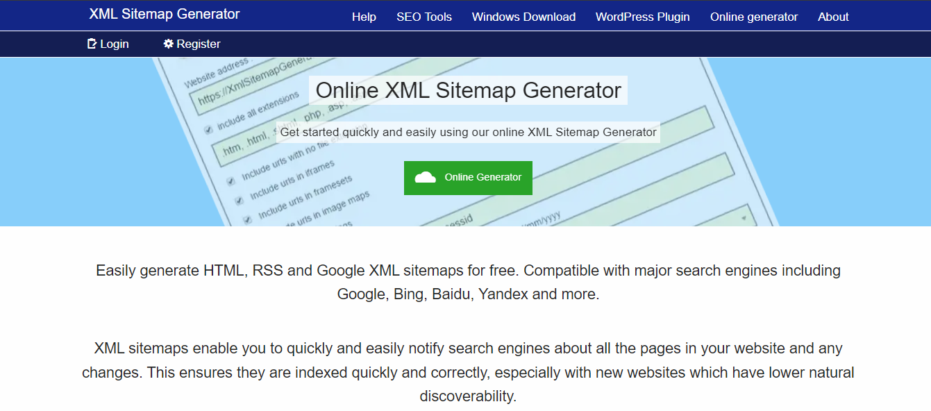 XML Sitemap Generator