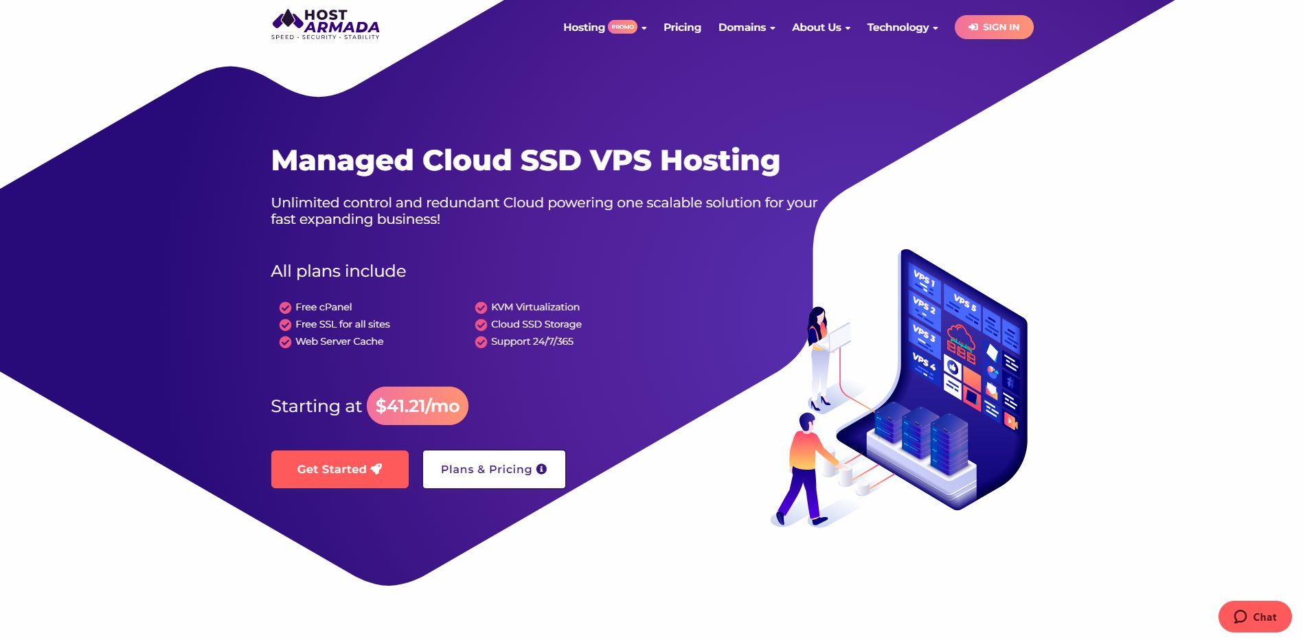 Cloud hosting